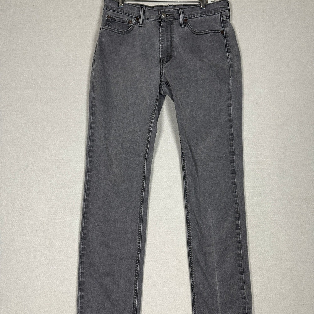 Levis 541 Jeans Mens 32X34 Charcoal Grey Athletic Taper Red Tab Stretch Denim